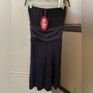 Brand New EDC by esprit cocktail Midi dress off-shoulder dress in Black